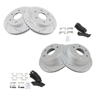 TRQ® - Performance Semi-Metallic Brake Kit