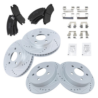 TRQ® - Performance Semi-Metallic Brake Kit