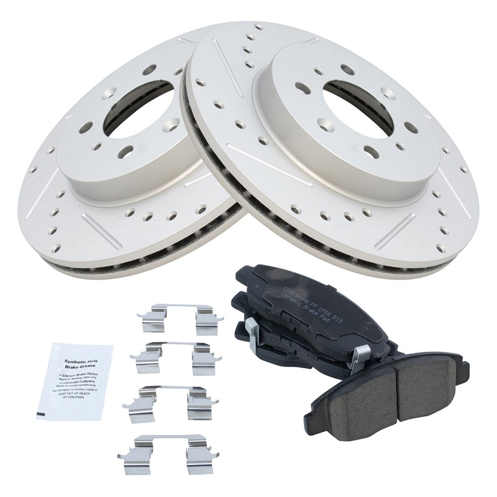 TRQ® BKA12285 - Performance Ceramic Front Brake Kit