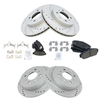 TRQ® - Performance Ceramic Front and Rear Brake Kit