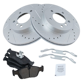 TRQ® - Performance Semi-Metallic Front Brake Kit