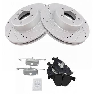 TRQ® - Performance Semi-Metallic Brake Kit