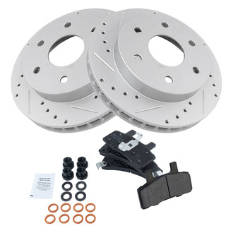 TRQ® - Performance Semi-Metallic Brake Kit