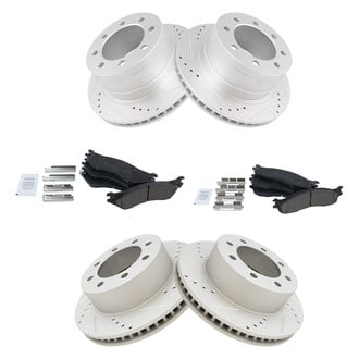 TRQ® - Performance Ceramic Front and Rear Brake Kit