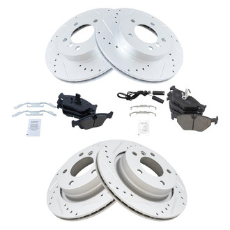 TRQ® - Performance Ceramic Front and Rear Brake Kit