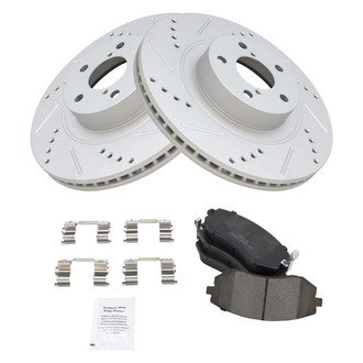 TRQ® - Performance Ceramic Front Brake Kit
