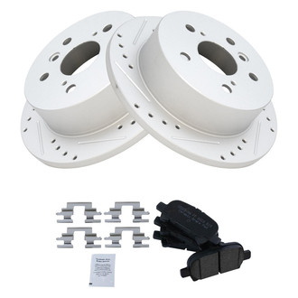 TRQ® - Performance Ceramic Rear Brake Kit