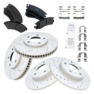 TRQ® - Performance Semi-Metallic Brake Kit
