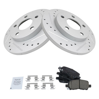 TRQ® - Performance Ceramic Rear Brake Kit