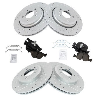 TRQ® - Performance Ceramic Front and Rear Brake Kit