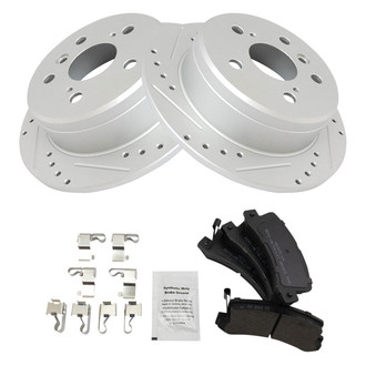TRQ® - Performance Semi-Metallic Rear Brake Kit