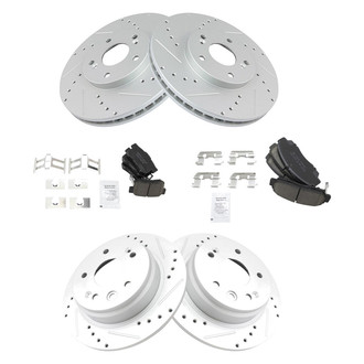 TRQ® - Performance Ceramic Front and Rear Brake Kit