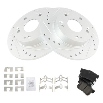 TRQ® - Performance Ceramic Rear Brake Kit