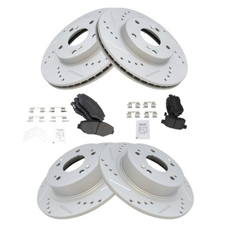 TRQ® - Performance Semi-Metallic Brake Kit