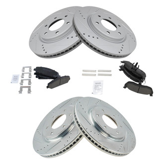 TRQ® - Performance Ceramic Front and Rear Brake Kit