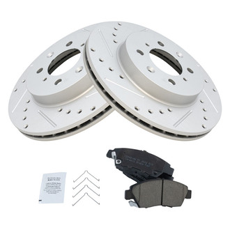 TRQ® - Performance Ceramic Front Brake Kit