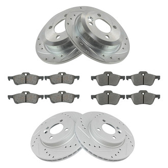 TRQ® - Performance Semi-Metallic Brake Kit