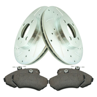 TRQ® - Performance Ceramic Front Brake Kit