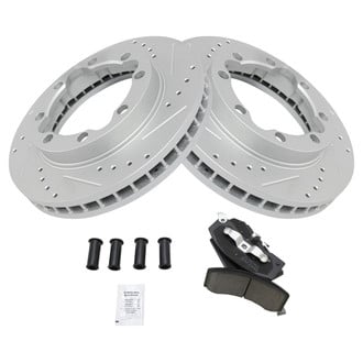 TRQ® - Performance Ceramic Front Brake Kit