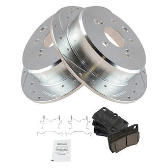 TRQ® - Performance Ceramic Rear Brake Kit