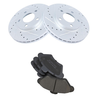 TRQ® - Performance Ceramic Front Brake Kit