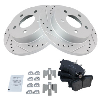 TRQ® - Performance Ceramic Rear Brake Kit