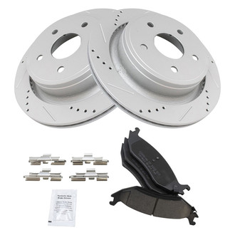 TRQ® - Performance Ceramic Rear Brake Kit