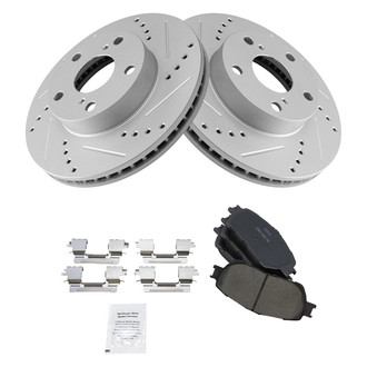 TRQ® - Performance Ceramic Front Brake Kit