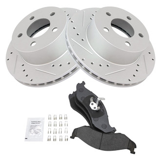 TRQ® - Performance Semi-Metallic Brake Kit