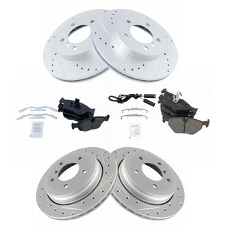 TRQ® - Performance Ceramic Front and Rear Brake Kit
