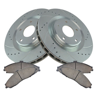 TRQ® - Performance Ceramic Front Brake Kit