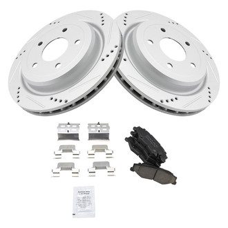 TRQ® - Performance Ceramic Rear Brake Kit
