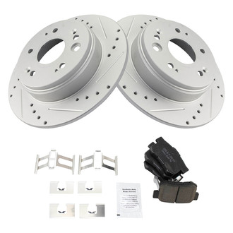 TRQ® - Performance Ceramic Rear Brake Kit