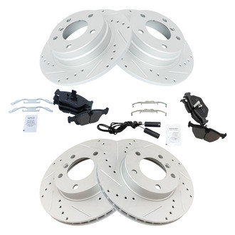 TRQ® - Performance Ceramic Front and Rear Brake Kit