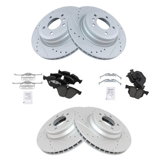 TRQ® - Performance Ceramic Front and Rear Brake Kit