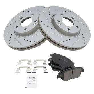 TRQ® - Performance Ceramic Front Brake Kit