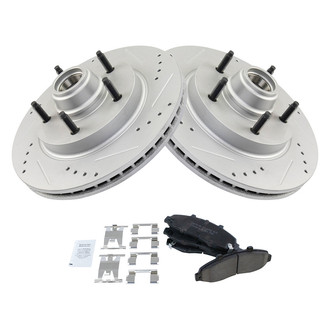 TRQ® - Performance Ceramic Front Brake Kit