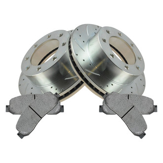 TRQ® - Performance Semi-Metallic Front Brake Kit