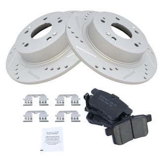 TRQ® - Performance Ceramic Rear Brake Kit