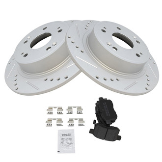 TRQ® - Performance Semi-Metallic Rear Brake Kit