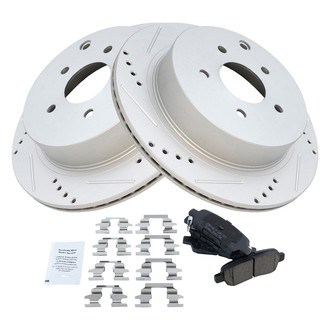 TRQ® - Performance Ceramic Rear Brake Kit
