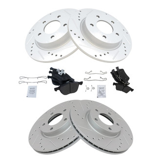 TRQ® - Performance Semi-Metallic Brake Kit
