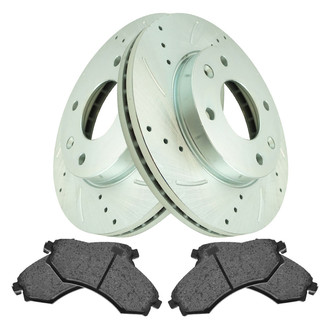 TRQ® - Performance Ceramic Front Brake Kit
