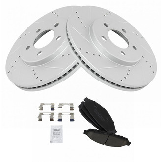 TRQ® - Performance Ceramic Front Brake Kit