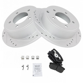 TRQ® - Performance Semi-Metallic Rear Brake Kit
