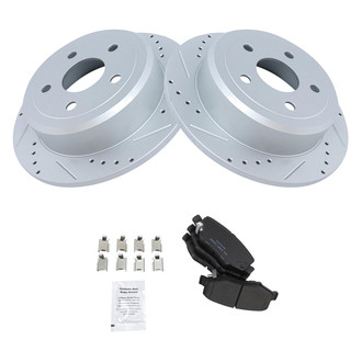 TRQ® - Performance Ceramic Rear Brake Kit
