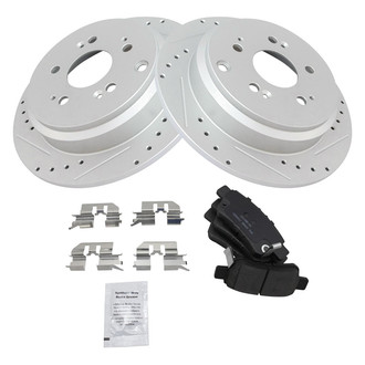 TRQ® - Performance Ceramic Rear Brake Kit
