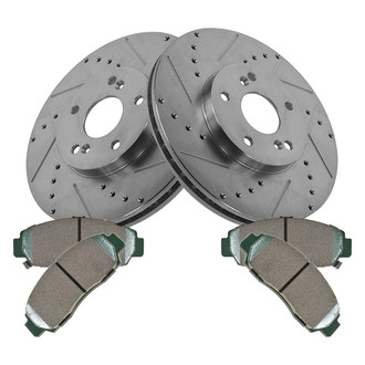 TRQ® - Performance Ceramic Front Brake Kit