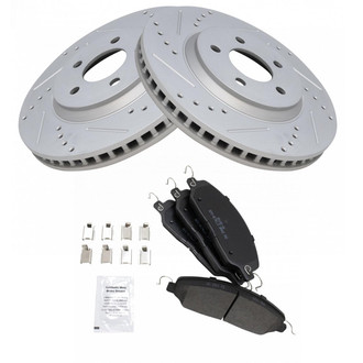 TRQ® - Performance Semi-Metallic Front Brake Kit