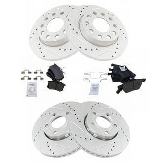 TRQ® - Performance Semi-Metallic Brake Kit